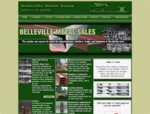 Tablet Screenshot of bellevillemetalsales.com